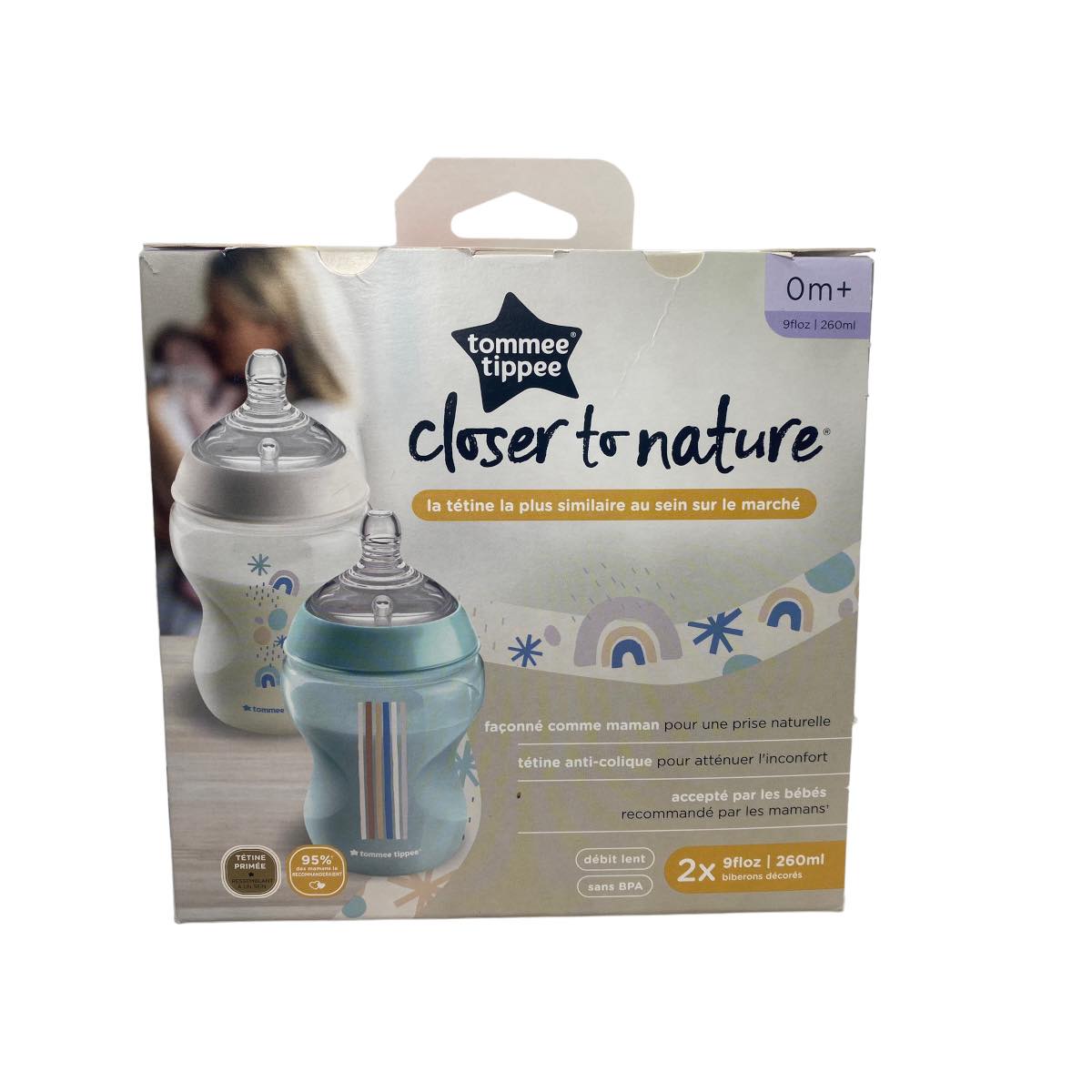 Biberones Tommee Tippee Closer To Nature 2 Pzas De 9 Oz