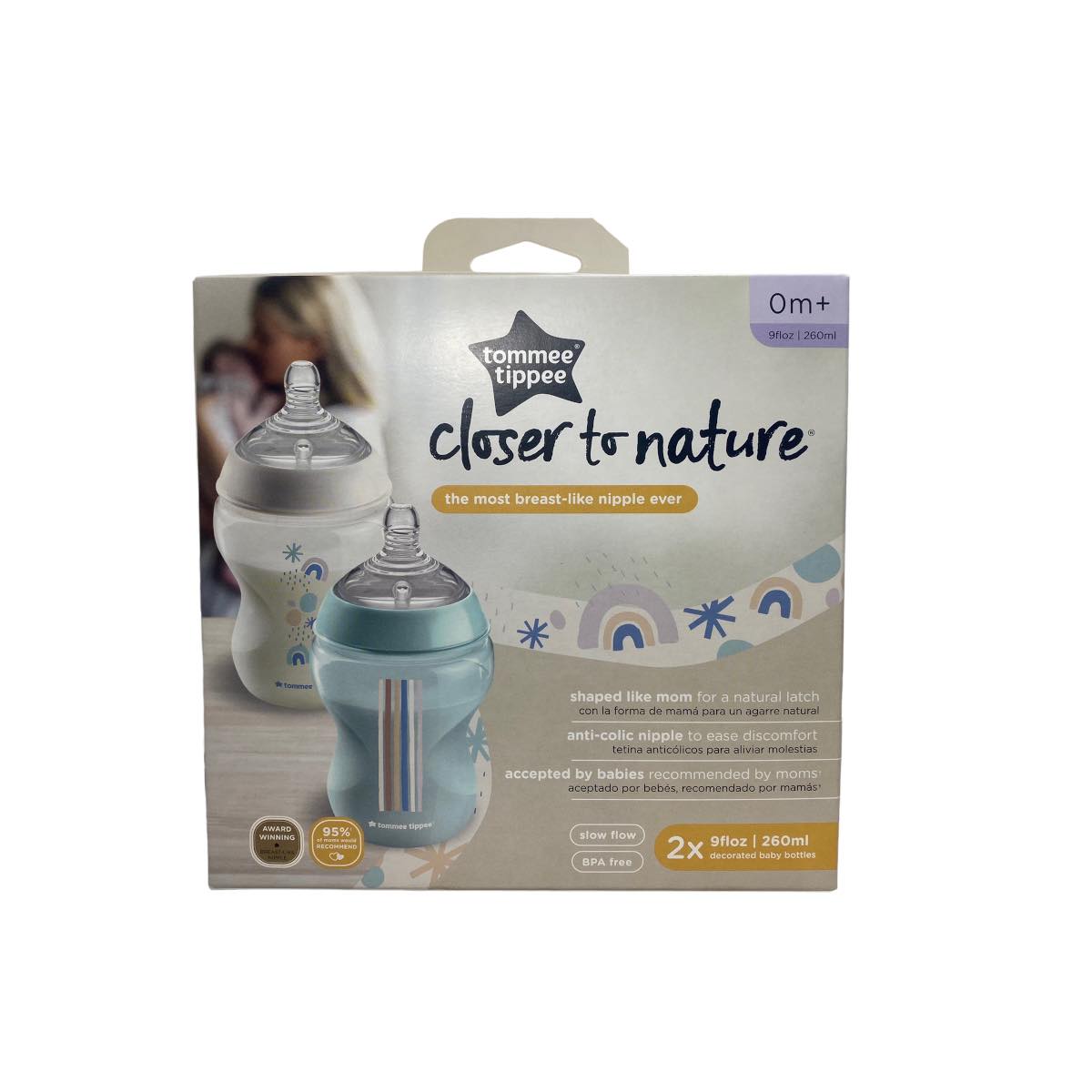 Biberones Tommee Tippee Closer To Nature 2 Pzas De 9 Oz