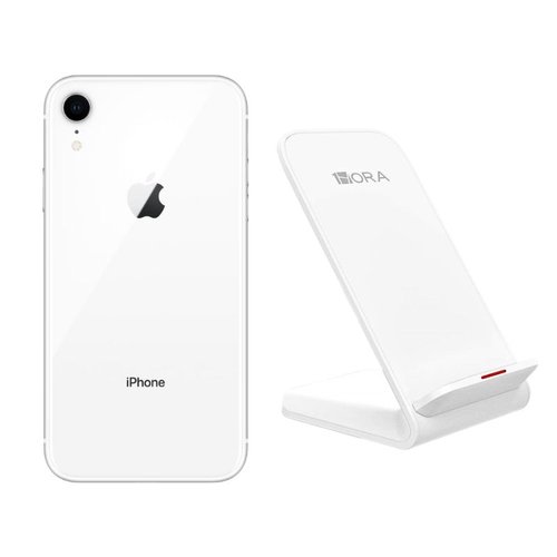 iPhone XR 64GB Blanco Reacondicionado Grado A + Base Cargador