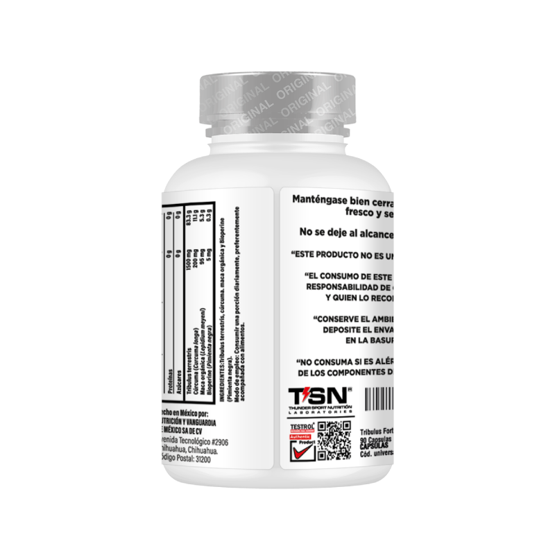 Tribulus Forte 1800mg 3 In 1 Testrol 90 Capsulas