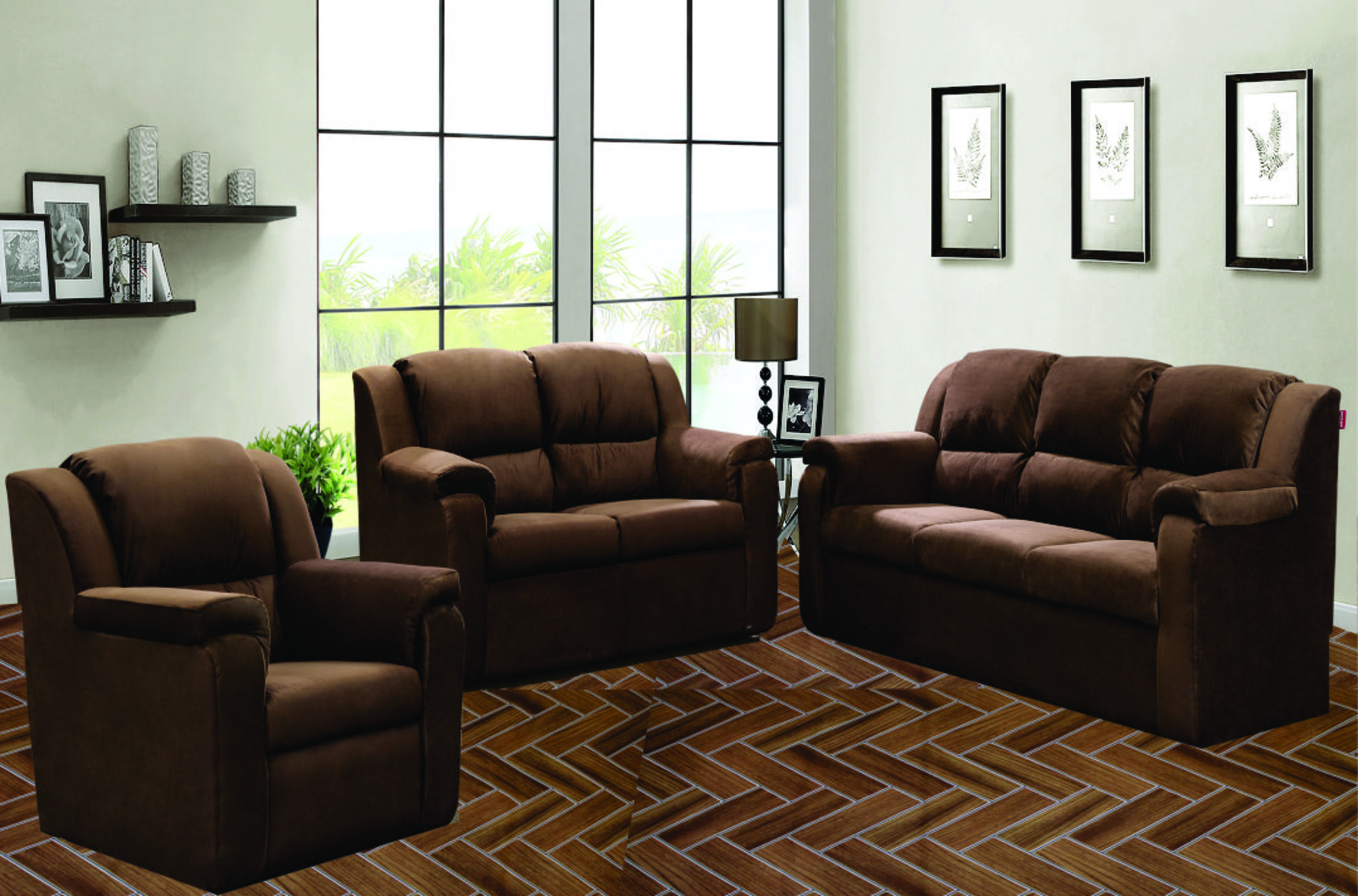 Tapiz Piso Adherible Tablas De Madera 10m X 60cm Pv05 6m2