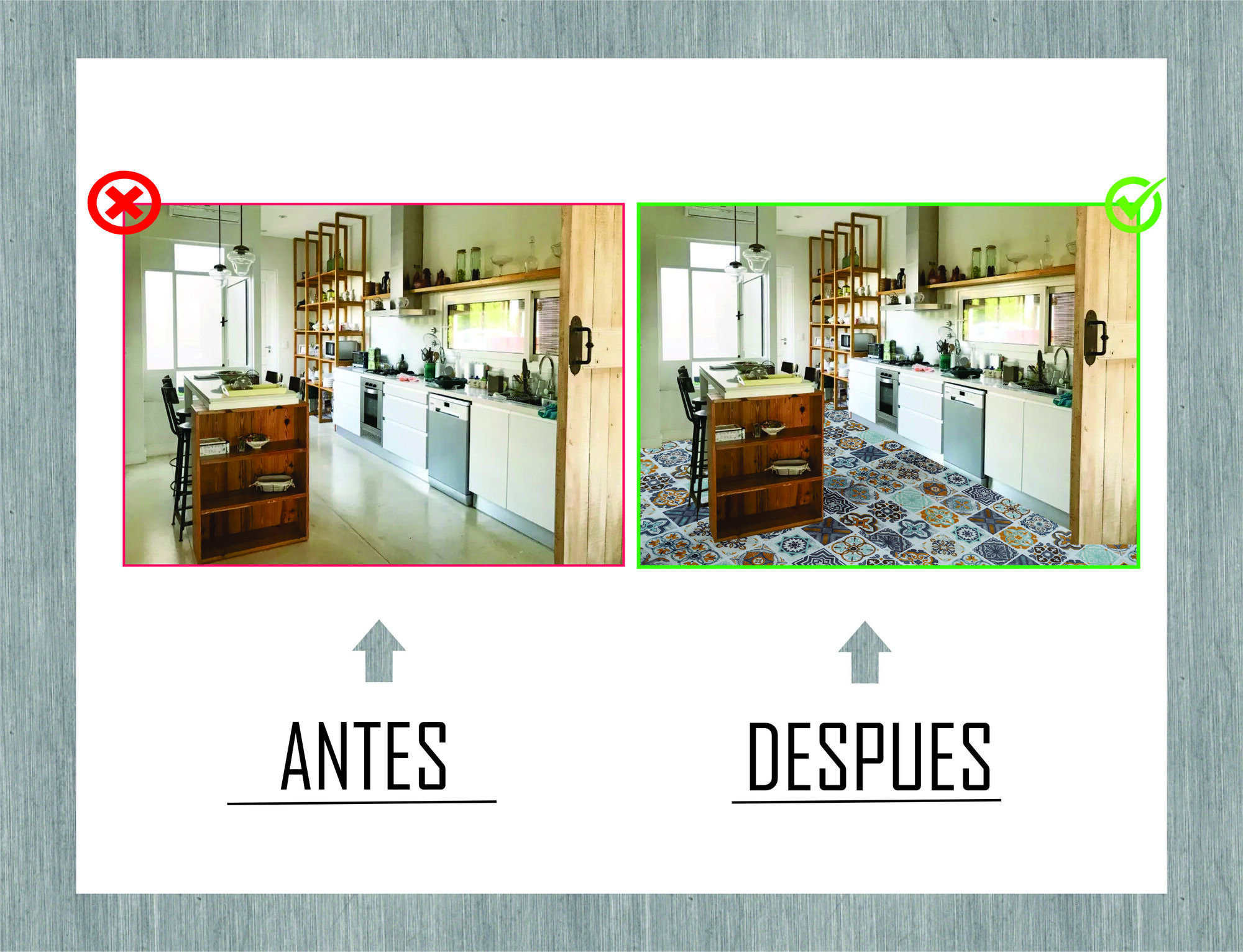Tapiz Piso Adherible Talavera 10m X 60cm Pv06 6m2