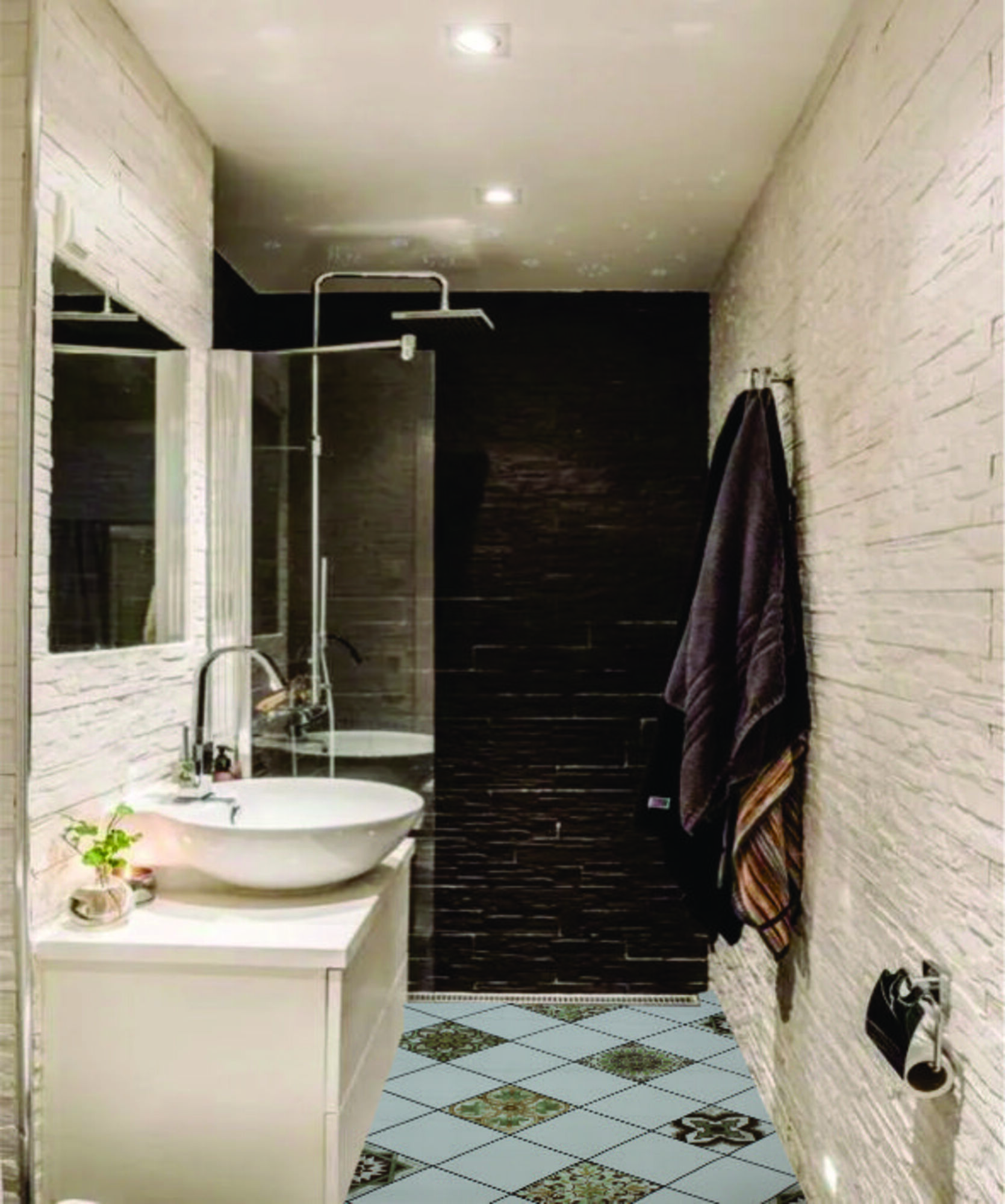 Tapiz Piso Adherible Azulejo Y Talavera 10m X 60cm Pv12 6m2