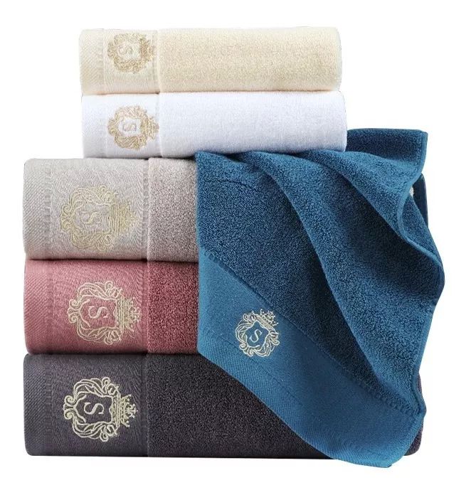 Toalla para Manos de Algodón Set con 3 Piezas Varios Colores