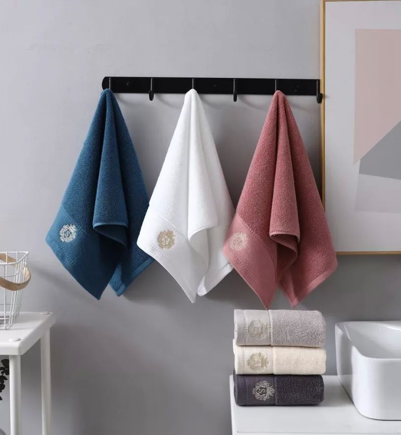 Toalla para Manos de Algodón Set con 3 Piezas Varios Colores