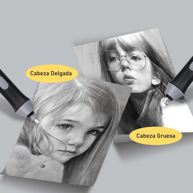 Borrador electrico negro.