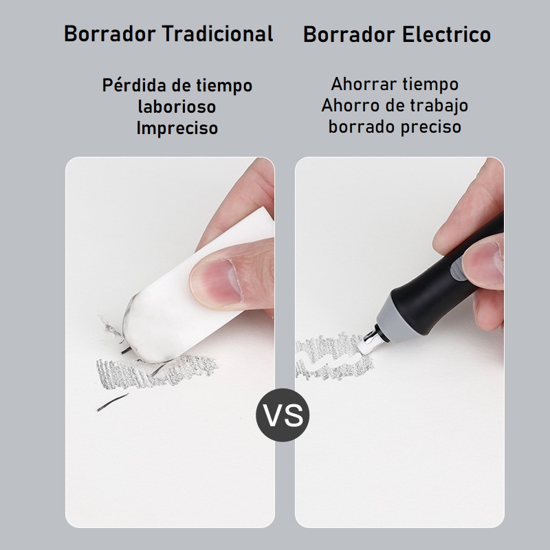 Borrador electrico negro.
