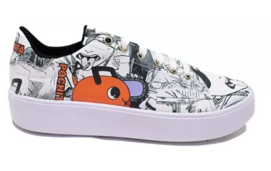 Pochita Chainsaw | Tenis casual con dibujo