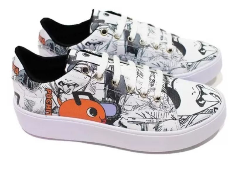 Pochita Chainsaw | Tenis casual con dibujo