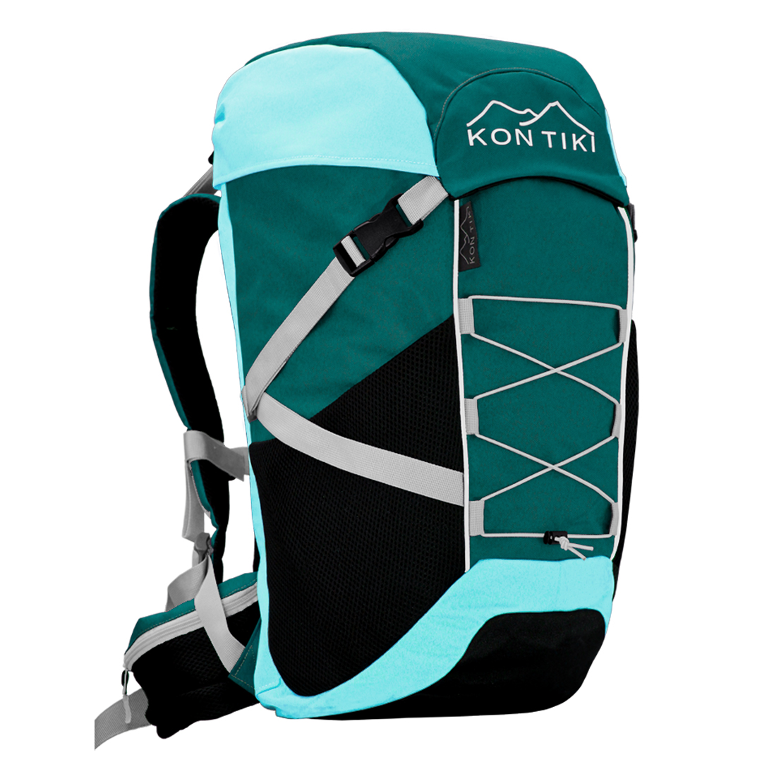 Mochila 42l Verde Montañismo, Campismo Y Senderismo Kon Tiki TLALOQUE VE-AZ