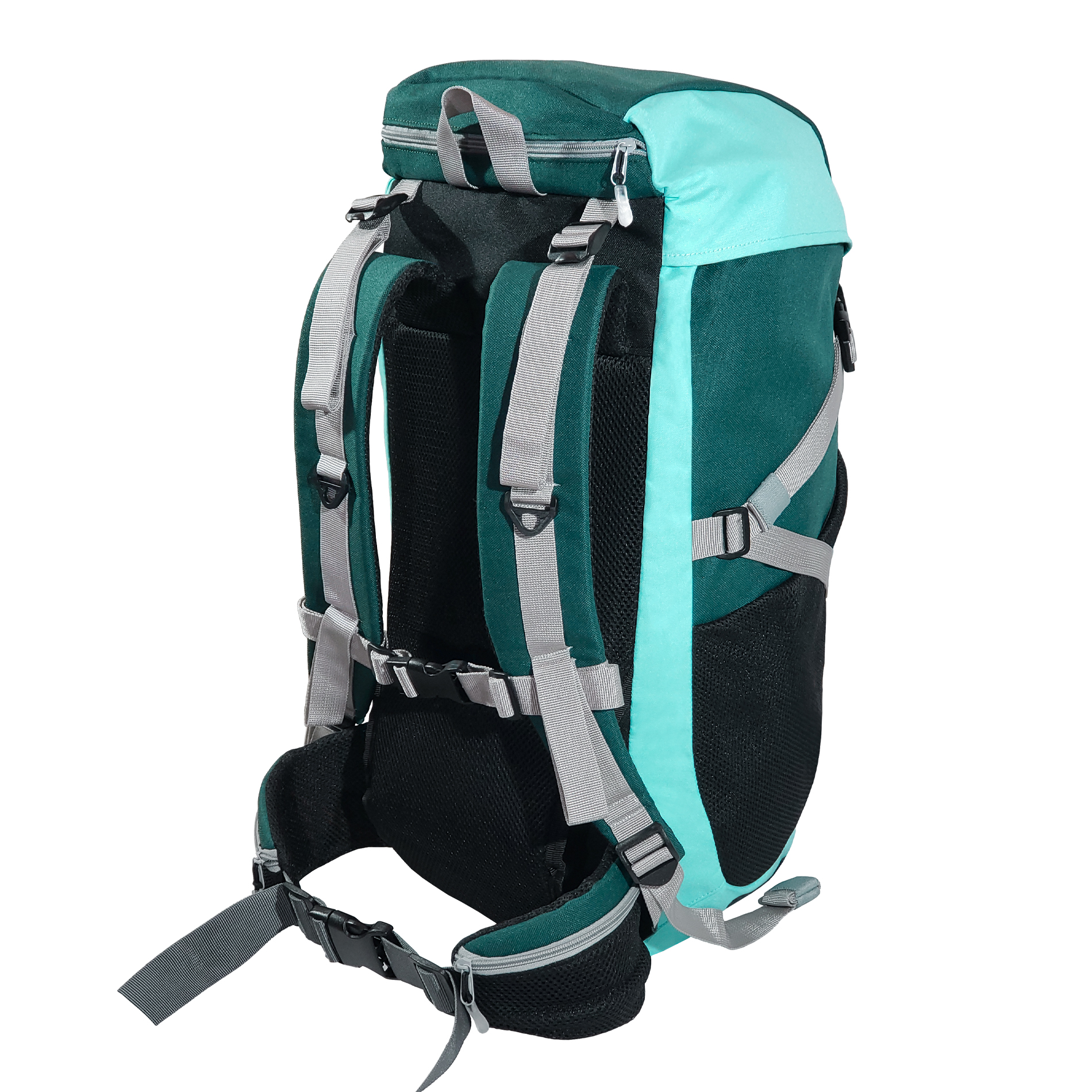 Mochila 42l Verde Montañismo, Campismo Y Senderismo Kon Tiki TLALOQUE VE-AZ