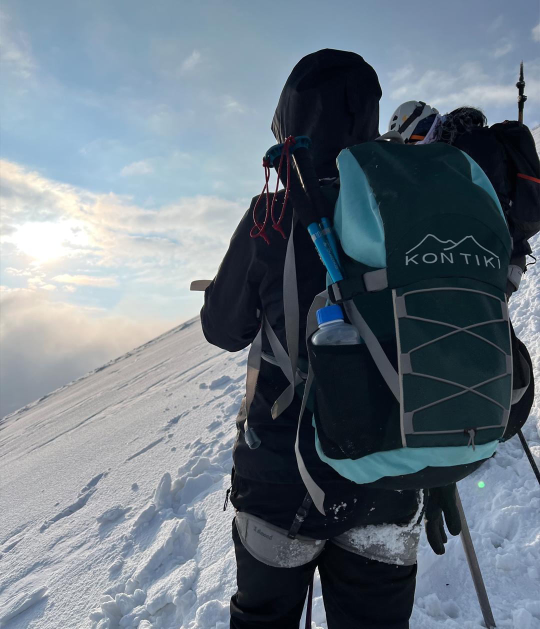 Mochila 42l Verde Montañismo, Campismo Y Senderismo Kon Tiki TLALOQUE VE-AZ