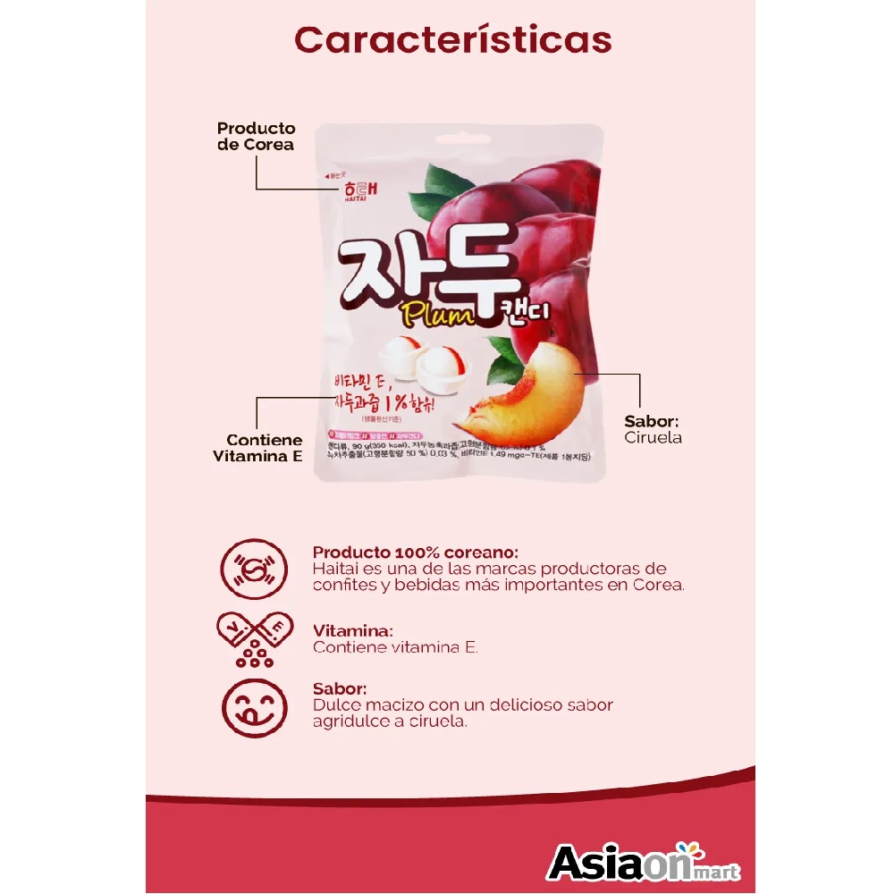 Haitai Caramelo de Ciruela 90gr
