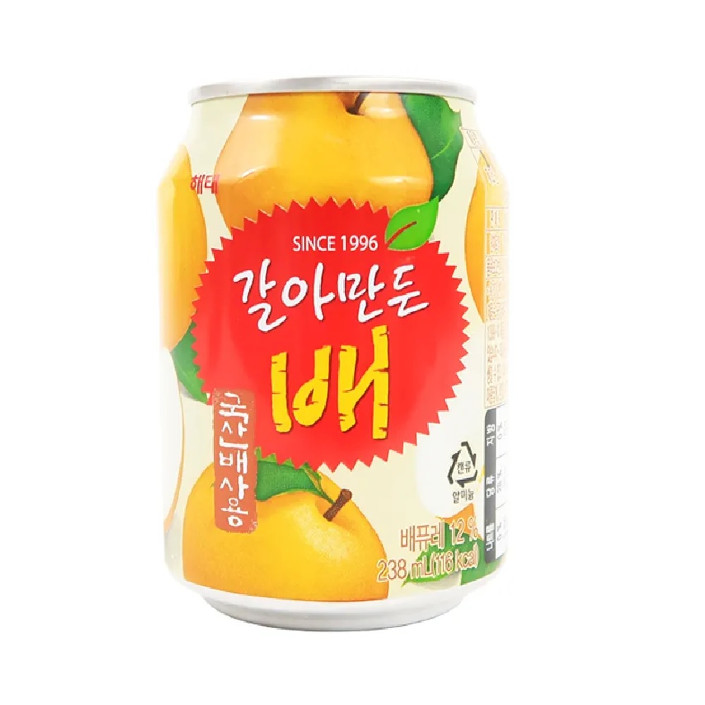Haitai  Jugo Coreano Sabor Pera 238 Ml 3 Pack