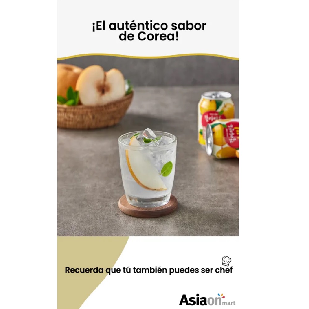 Haitai  Jugo Coreano Sabor Pera 238 Ml 3 Pack