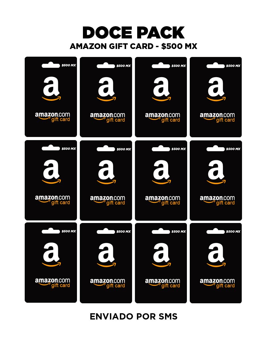 Amazon Gift Doce pack, tarjetas prepago, Pin Digital