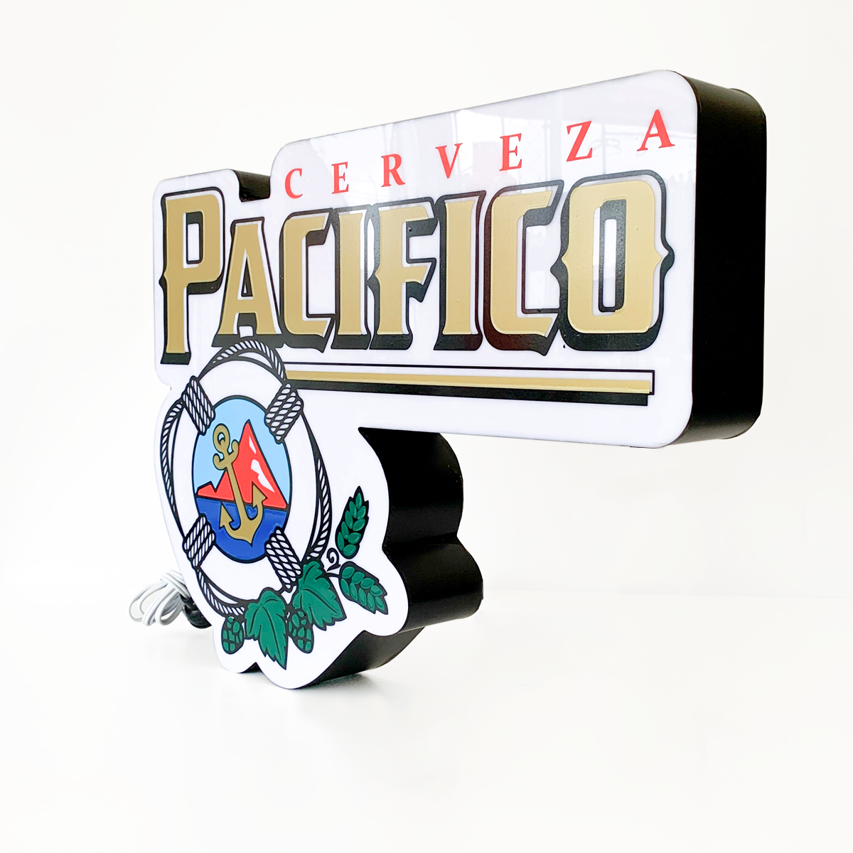 ANUNCIO LUMINOSO CERVEZA PACIFICO V / BLANCO