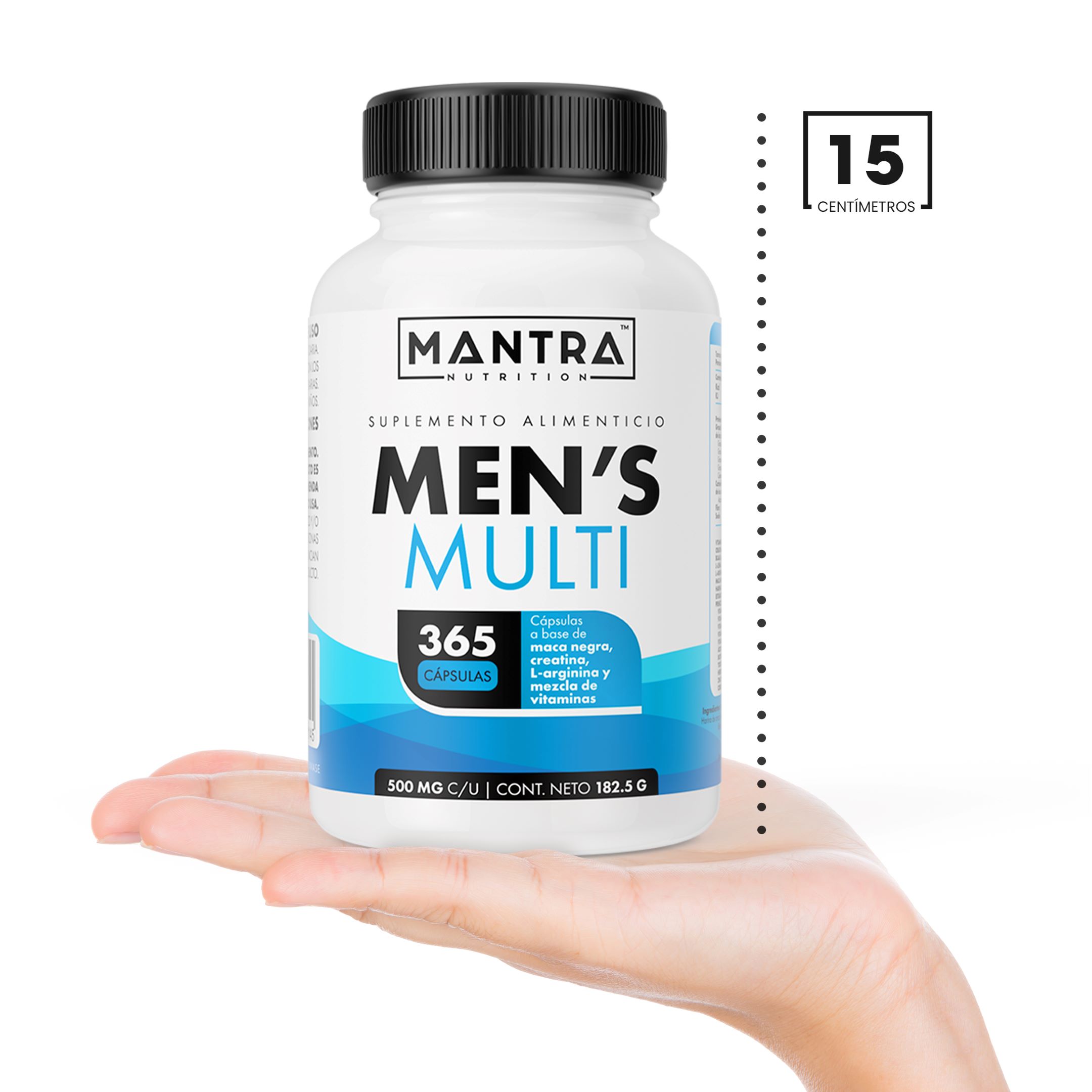 Vitaminas Mantra Nutrition Men´s Multi 365 Cápsulas Formuladas Con Creatina Maca Negr, L-Arginina
