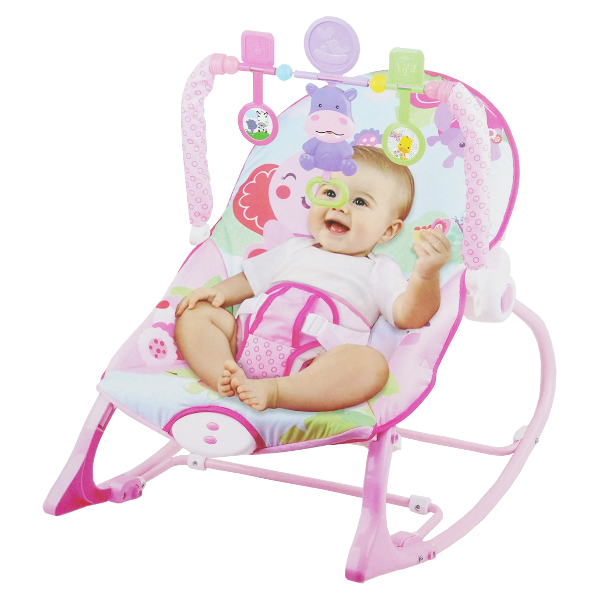 Silla Para Bebe Bouncer Mecedora Infant to Toddler Rocker Rosa