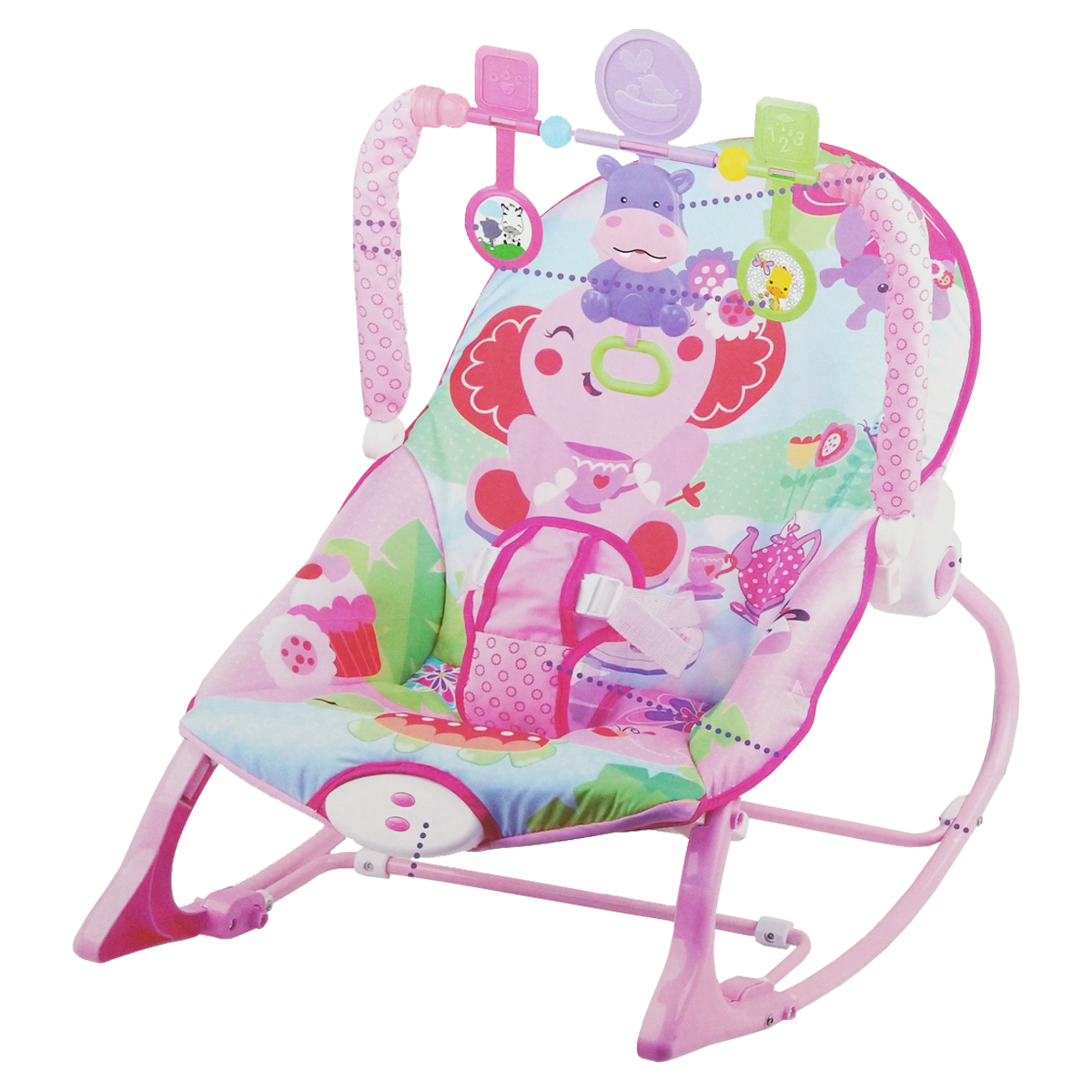 Silla Para Bebe Bouncer Mecedora Infant to Toddler Rocker Rosa