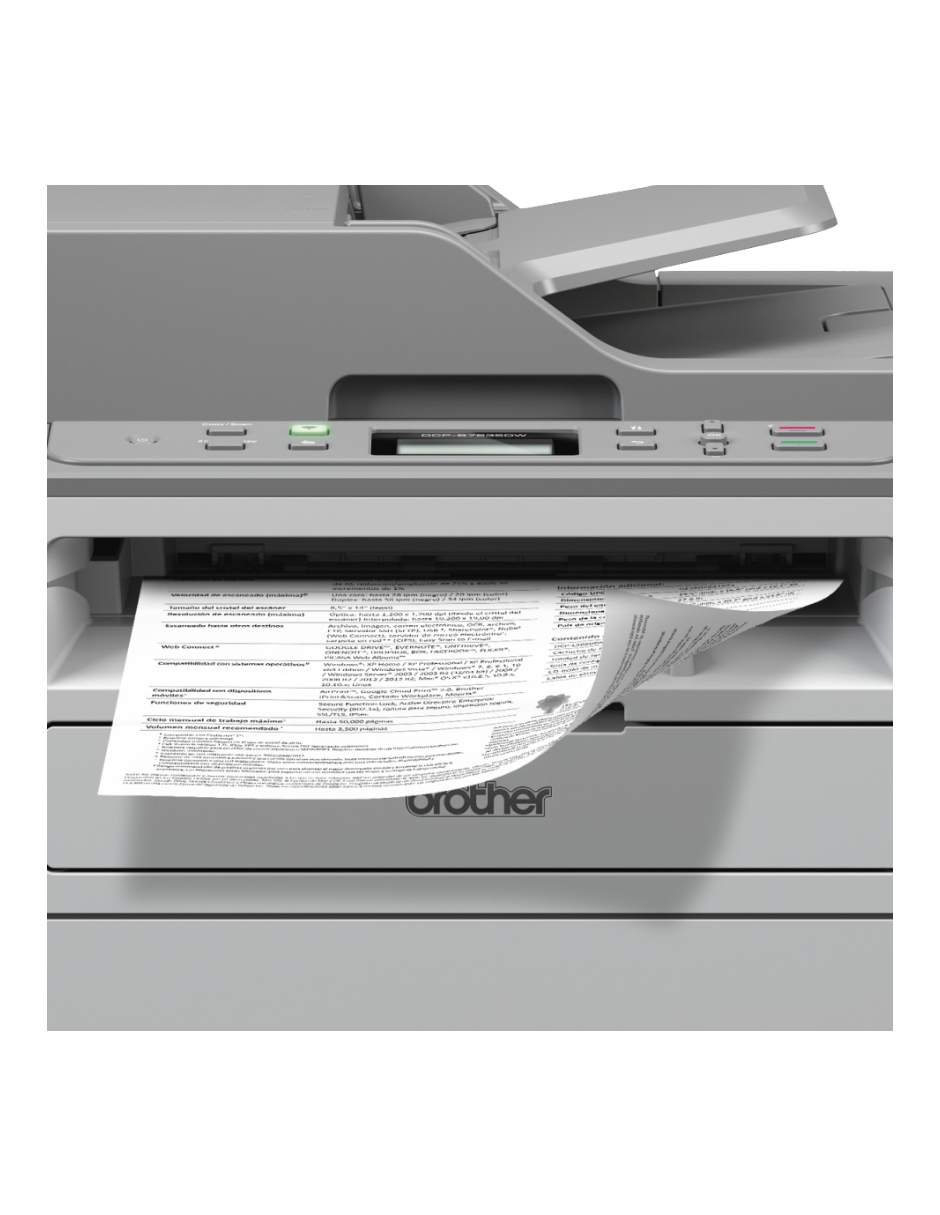 Multifuncional Láser Monocromática Dúplex Brother Dcpb7535dw Toner Benefit.