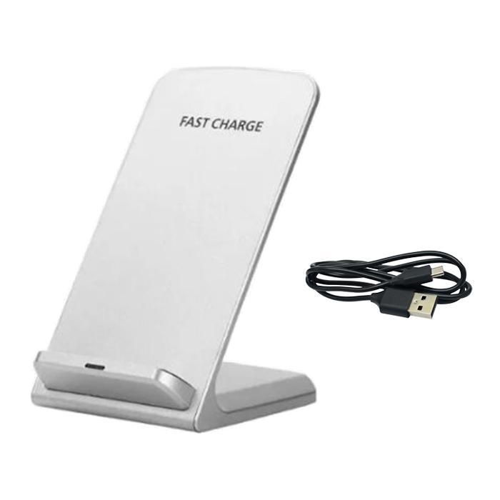 Cargador Tipo Base Qi Inalámbrico MXHUC-002-6 Entrada 9V 3A Qi Blanco Cable USB Incluido, UniverseCharge