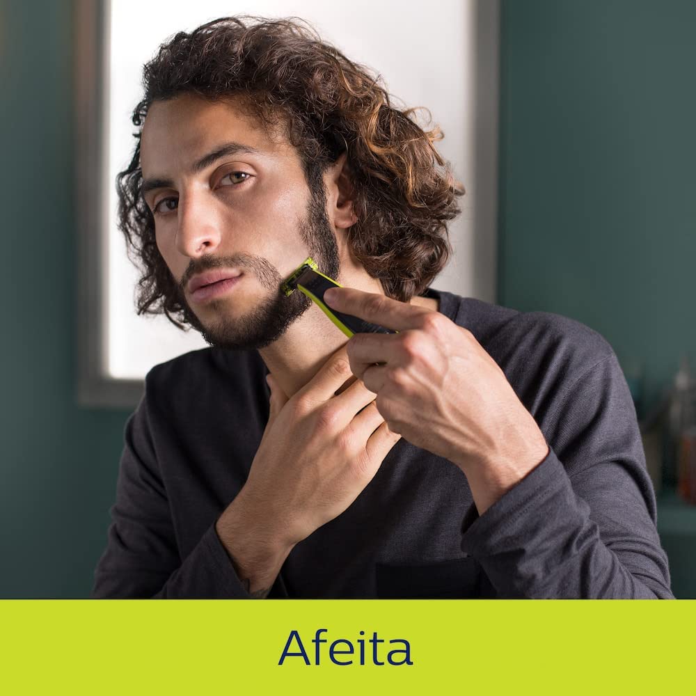 PHILIPS oneblade rasuradora y afeitadora eléctrica para hombre recortadora, perfiladora y afeitadora