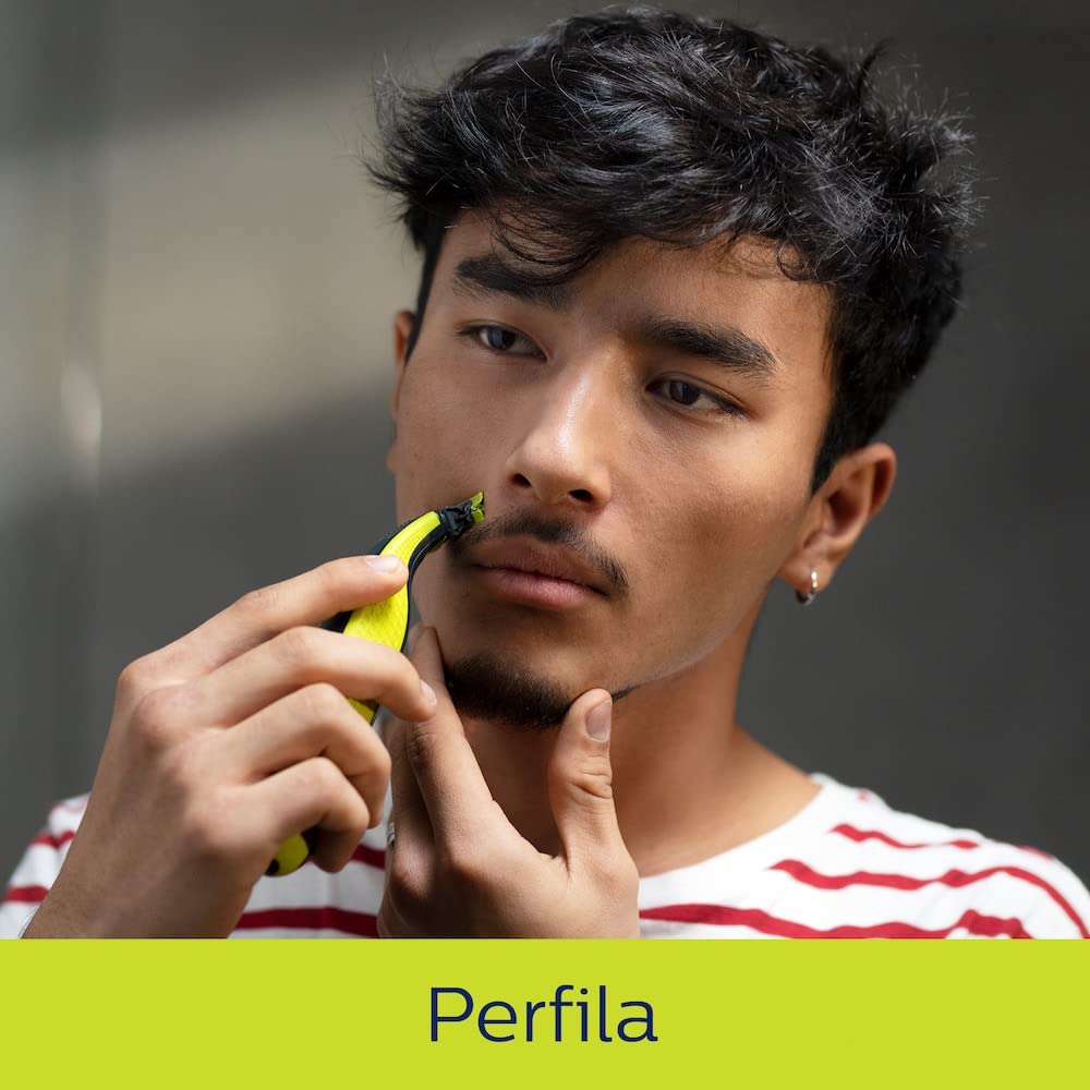 PHILIPS oneblade rasuradora y afeitadora eléctrica para hombre recortadora, perfiladora y afeitadora