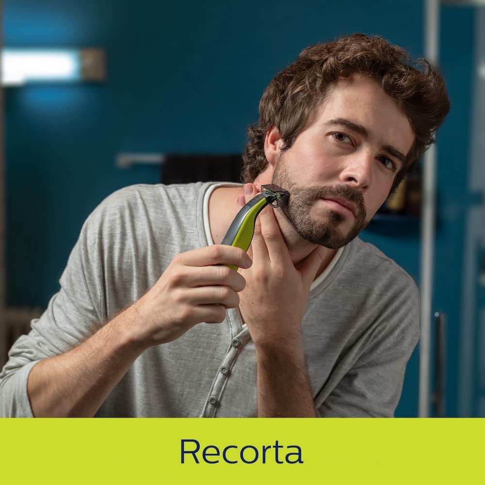 PHILIPS oneblade rasuradora y afeitadora eléctrica para hombre recortadora, perfiladora y afeitadora