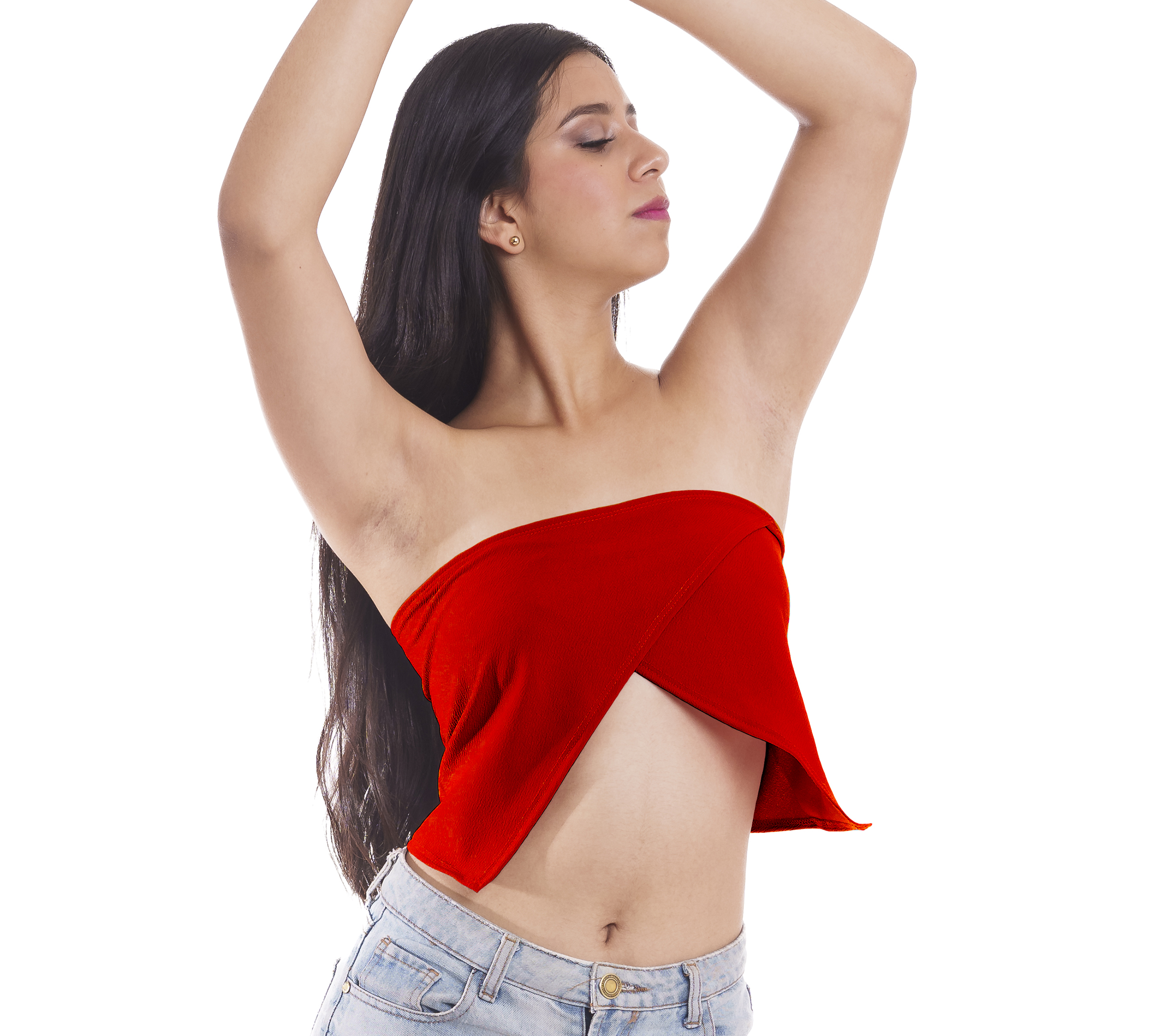 Crop Top Corto Cruzado En Punta Estilo Sexy Atrevido Soporte