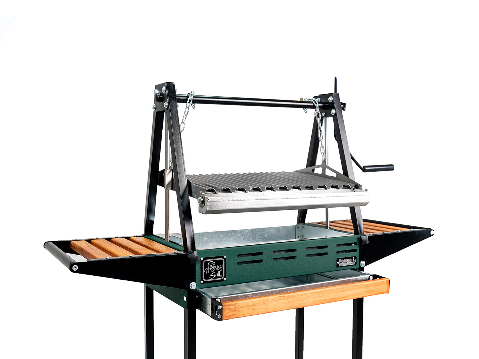 Asador de Carbon Parrilla Argentina Hobby Grill Pampa I Elite Verde