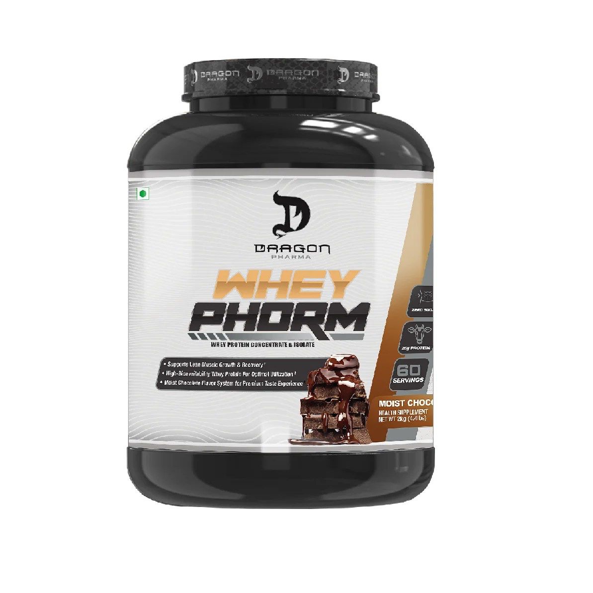 Proteina Dragon Whey Phorm 5lbs 65 Serv. - Capuchino