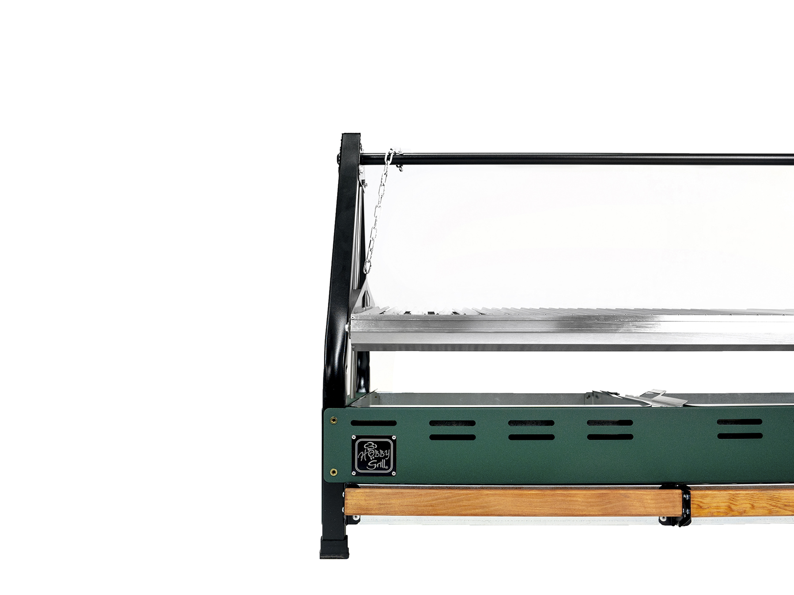 Asador de Carbon Parrilla Argentina Hobby Grill Pampa III Elite Empotrable Verde