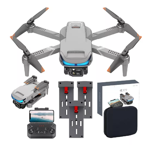 Dron A Control Remoto Xt9 Con Cámara 4k Hd, 3 Baterías