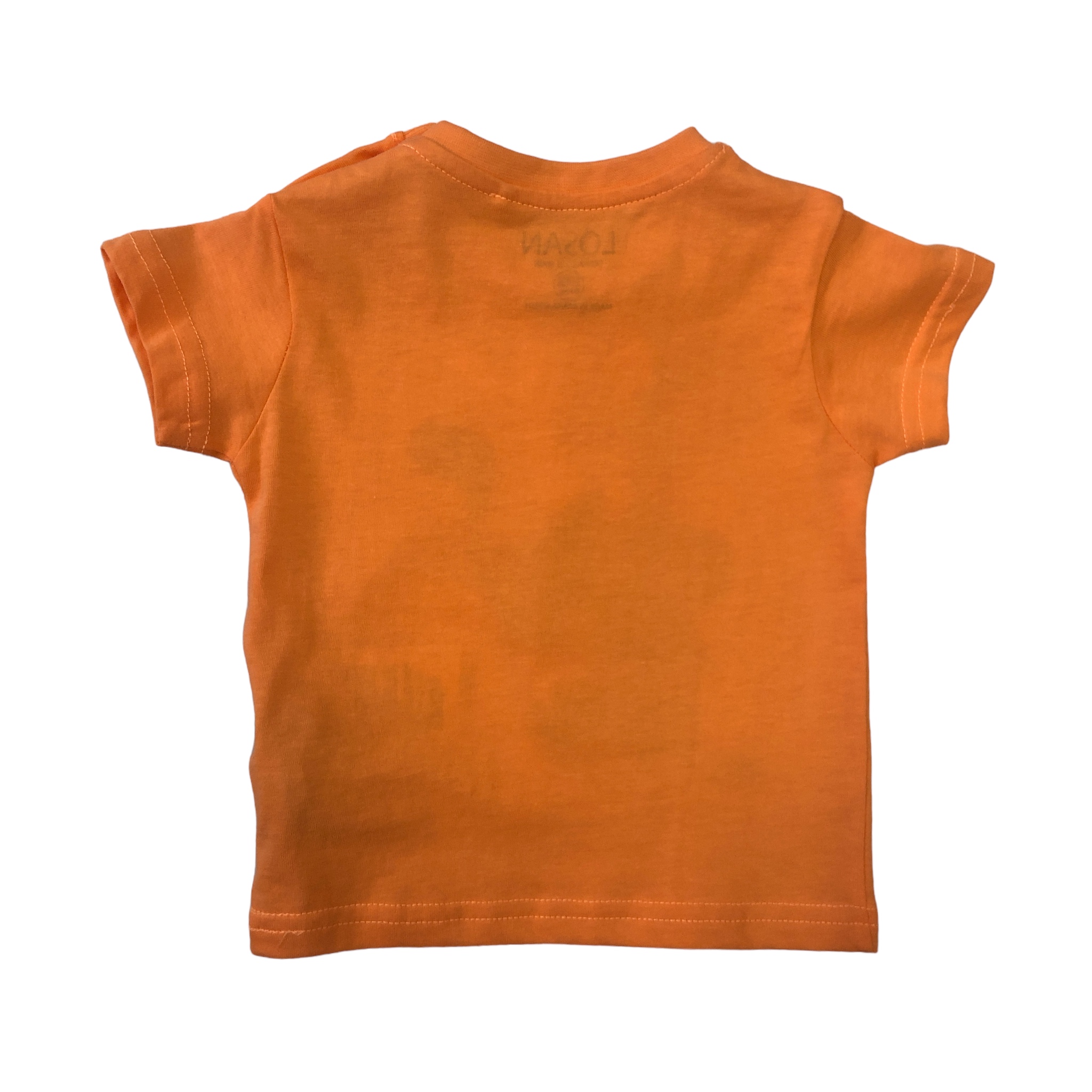 Playera naranja dinosaurio IN the OLDEN DAYS para bebé niño Losan