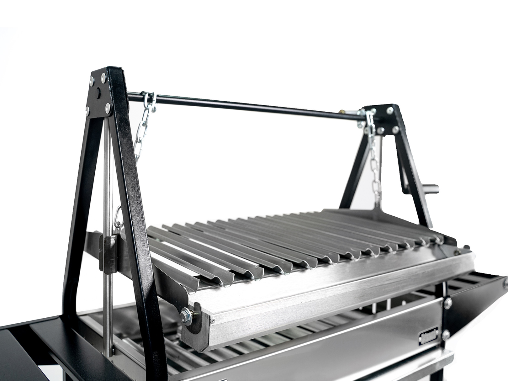 Asador de Carbon Parrilla Argentina Hobby Grill Iguazu Black Acero Inoxidable