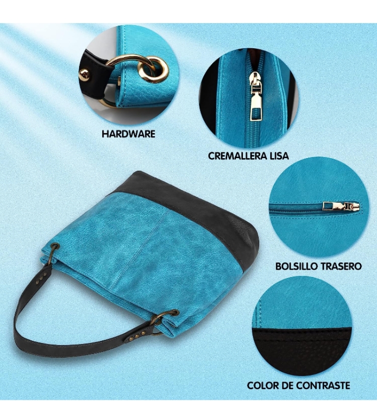 Bolsa mujer de mano y hombro casual moderna impermeable 