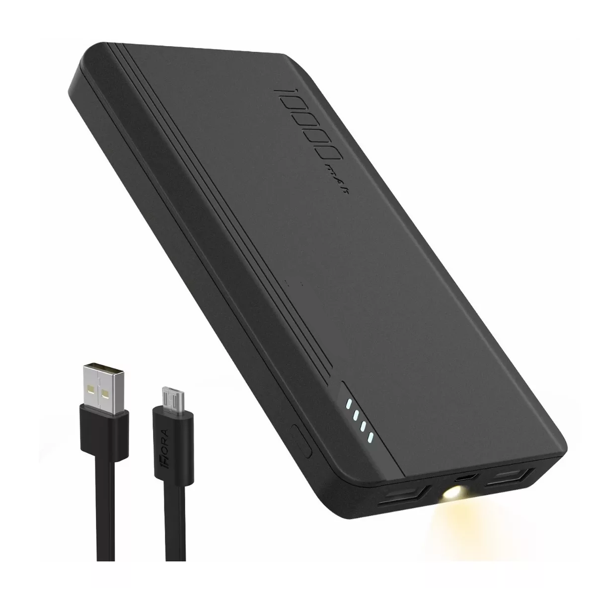 Power Bank Pila Bateria Portatil 10000mah Carga Rapida Negro
