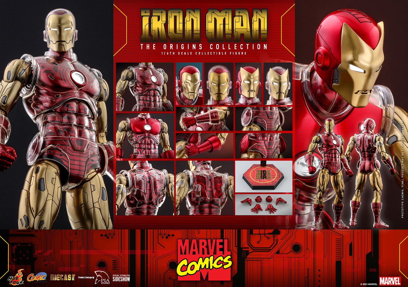 Figura Armable A Escala Hot Toys Marvel Iron Man