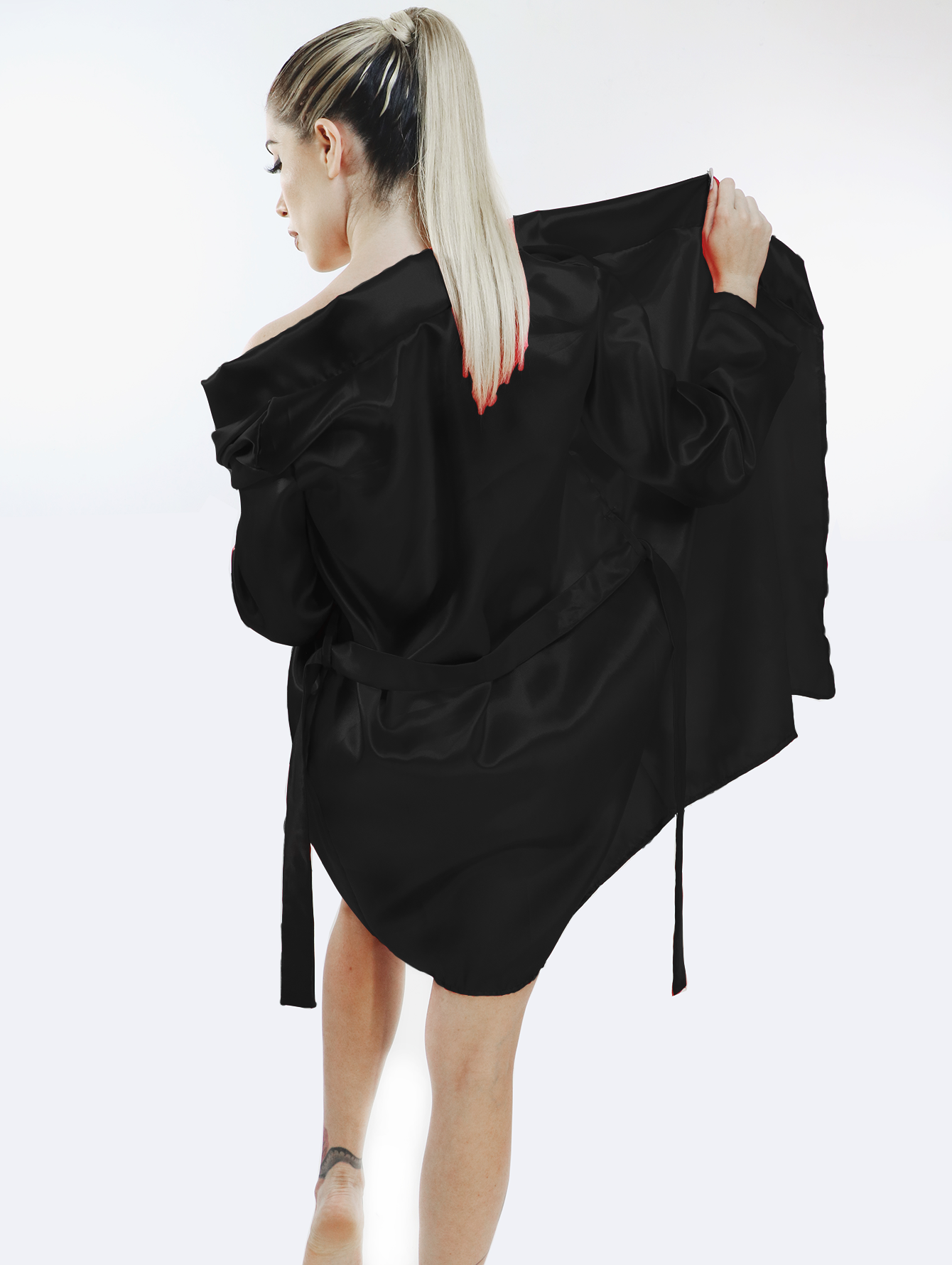 Bata Para Dormir Mujer De Satén Suave Fino Elegante Descanso