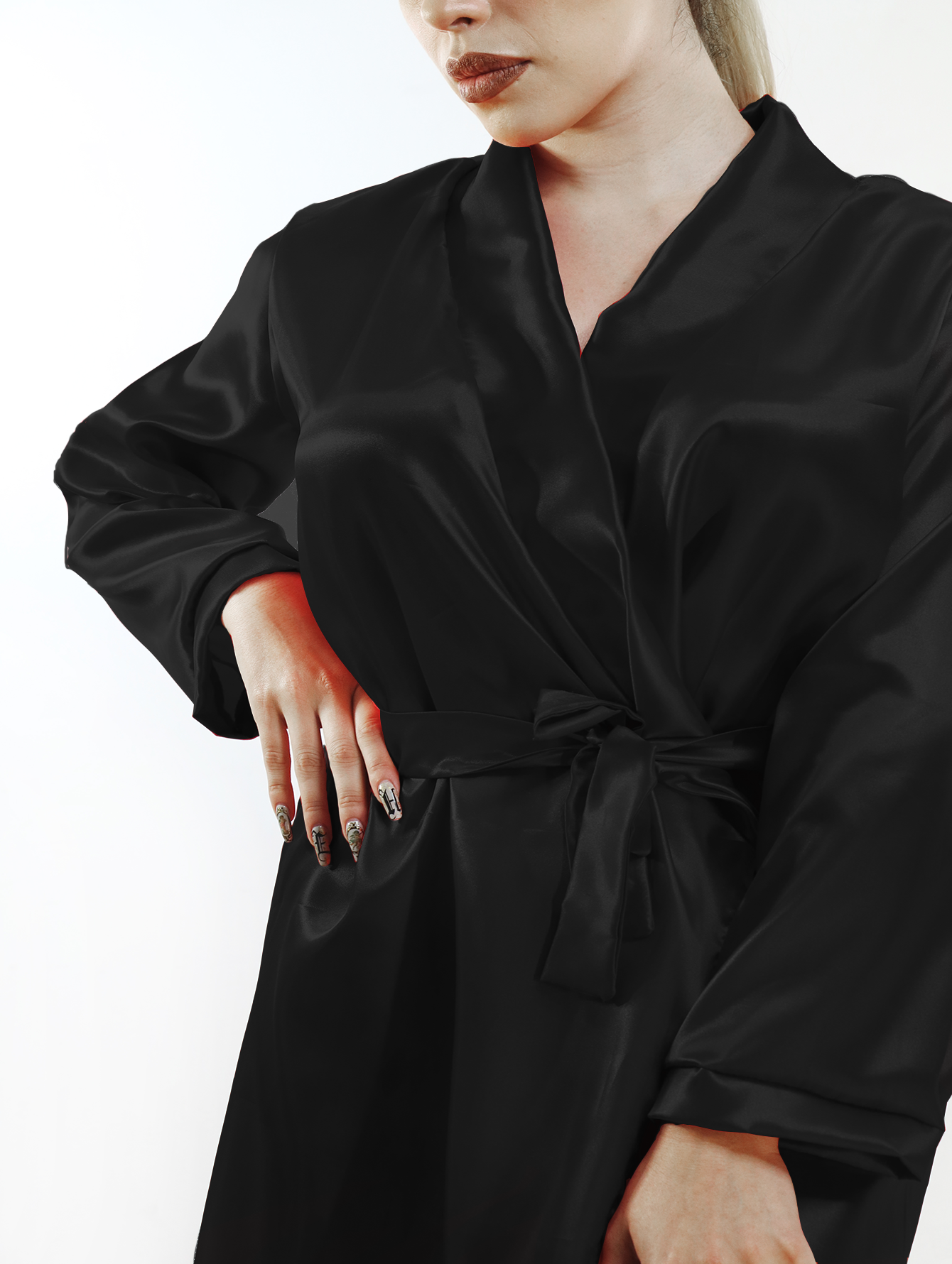 Bata Para Dormir Mujer De Satén Suave Fino Elegante Descanso