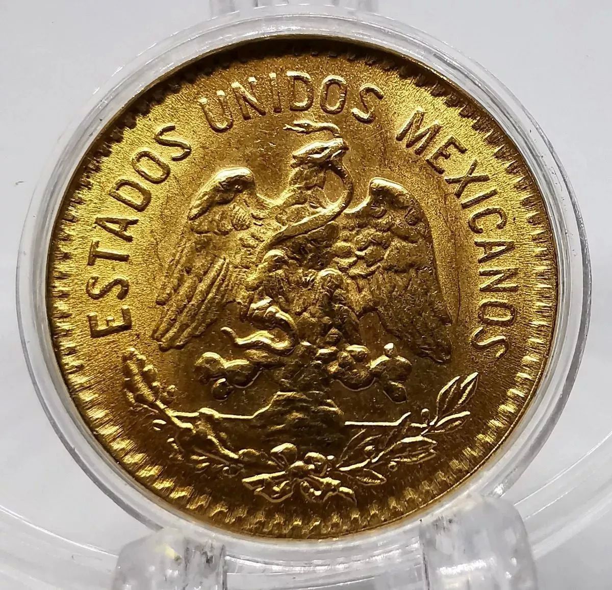 Moneda Original 5 Pesos Hidalgo Oro 1955 Sin Circular Nueva familia centenario.