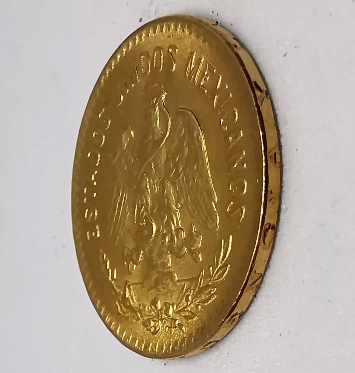 Moneda Original 5 Pesos Hidalgo Oro 1955 Sin Circular Nueva familia centenario.