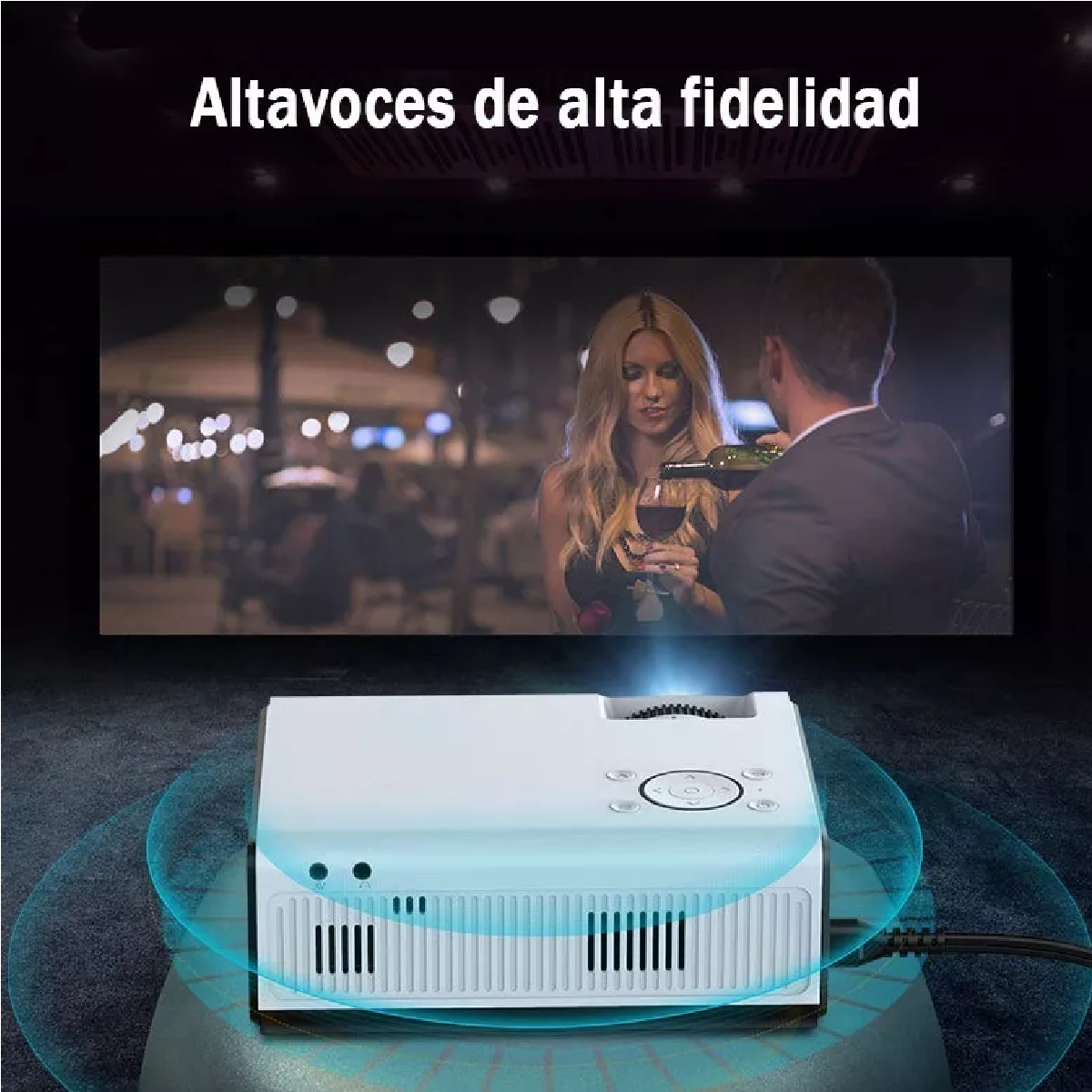 Mini Proyector Inteligente Android Wifi 1080p 4000 Lm