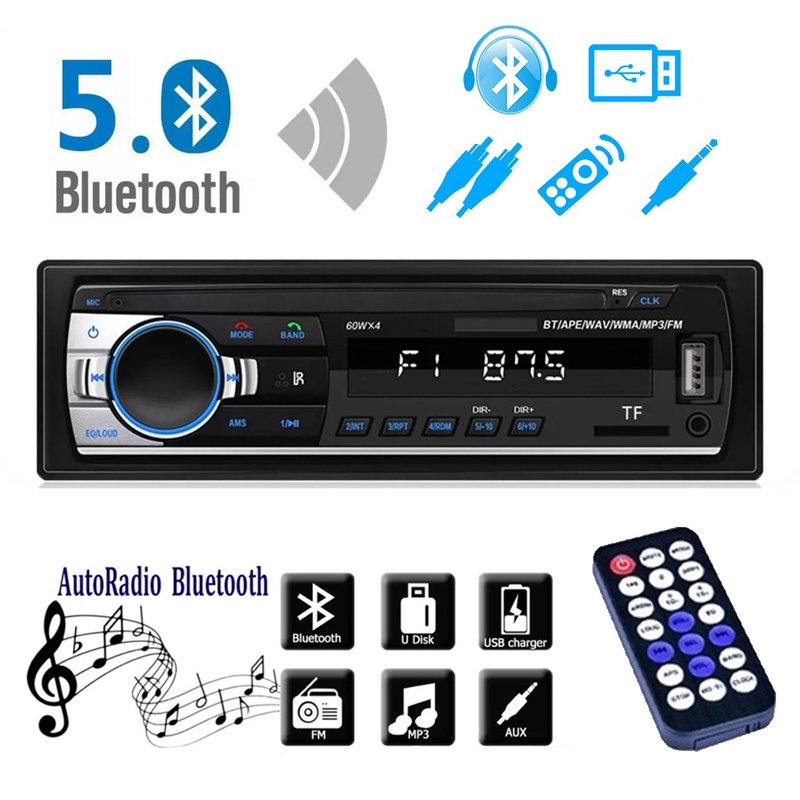 Reproductor Auto estereo Bluetooth.