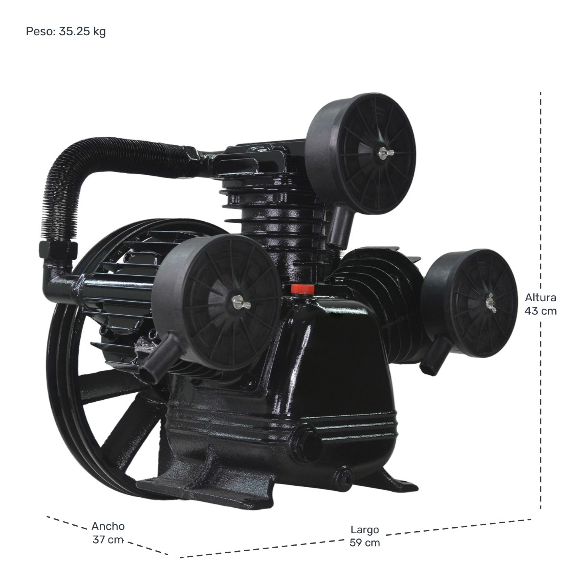 Cabezal Compresor 10hp 3 Cilindros