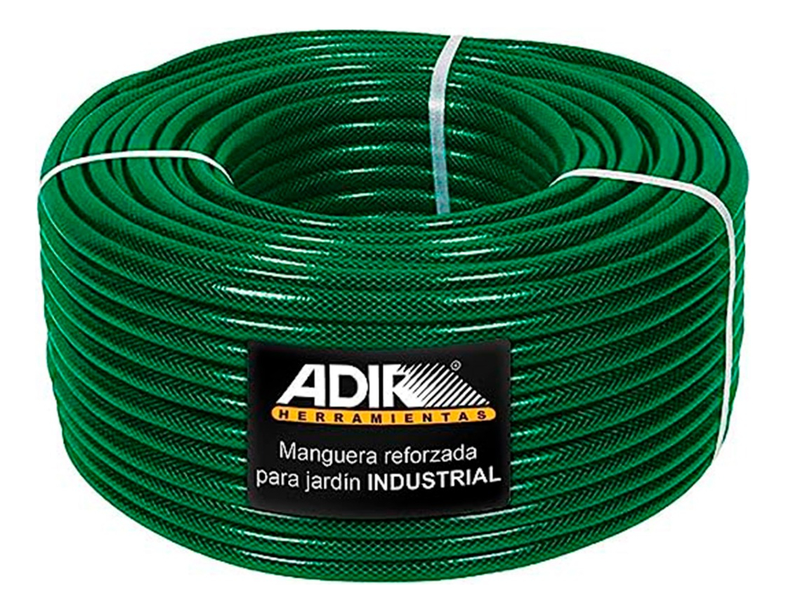 Manguera Reforzada Industrial Uso Rudo Jardín 50 Metros Adir