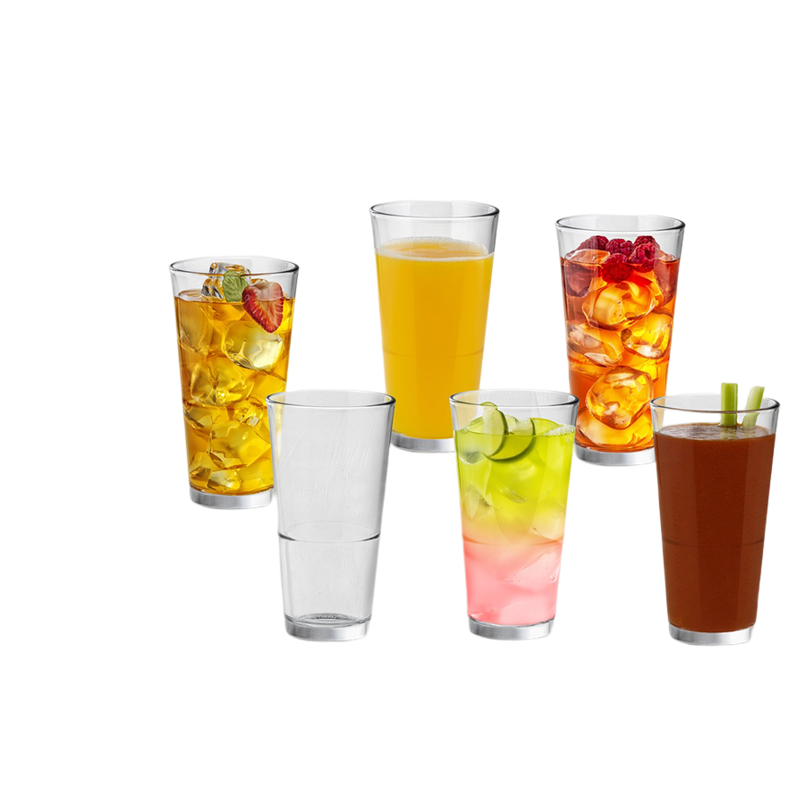 Juego de 6 vasos Stacking, marca Libbey