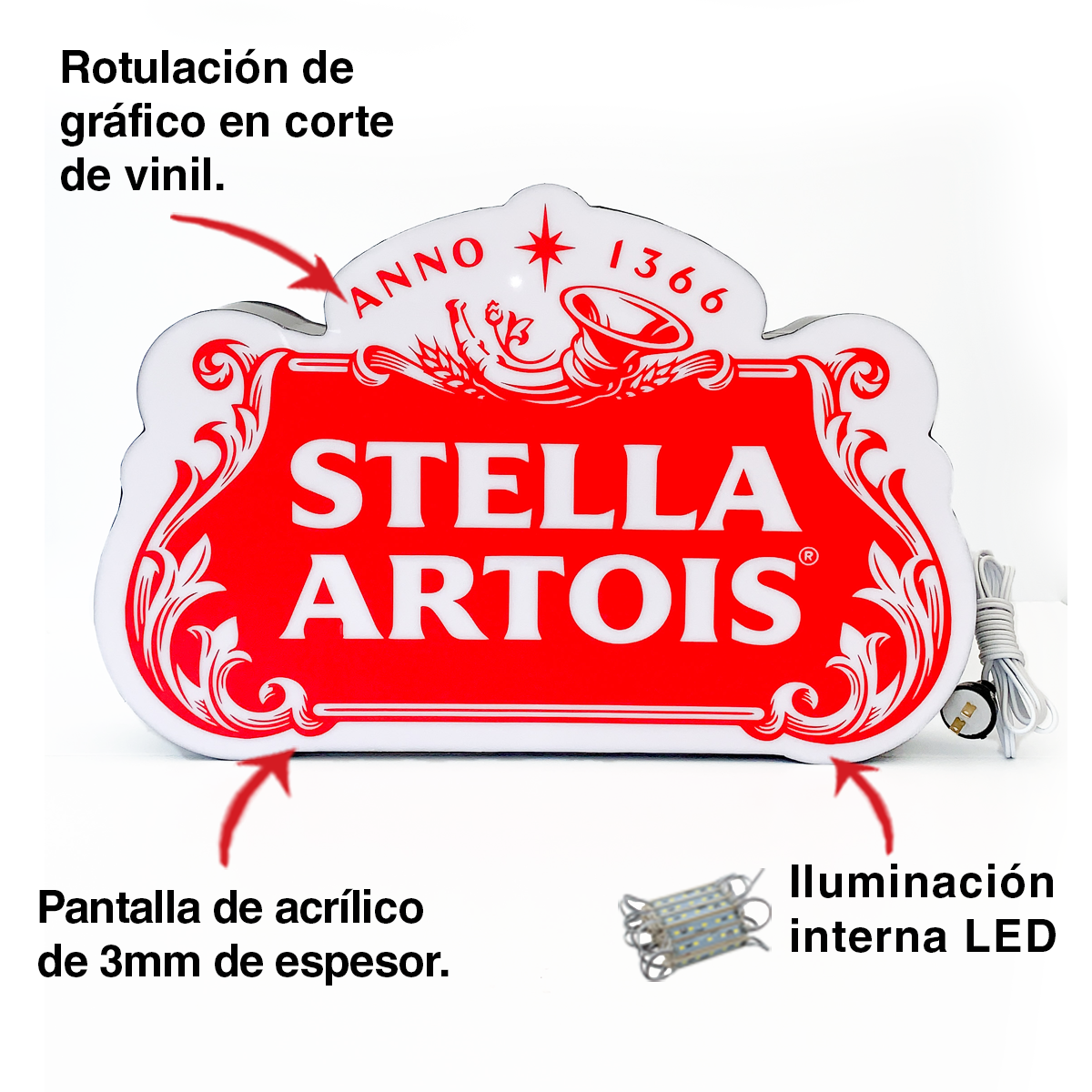 ANUNCIO LUMINOSOS CERVEZA STELLA ARTOIS