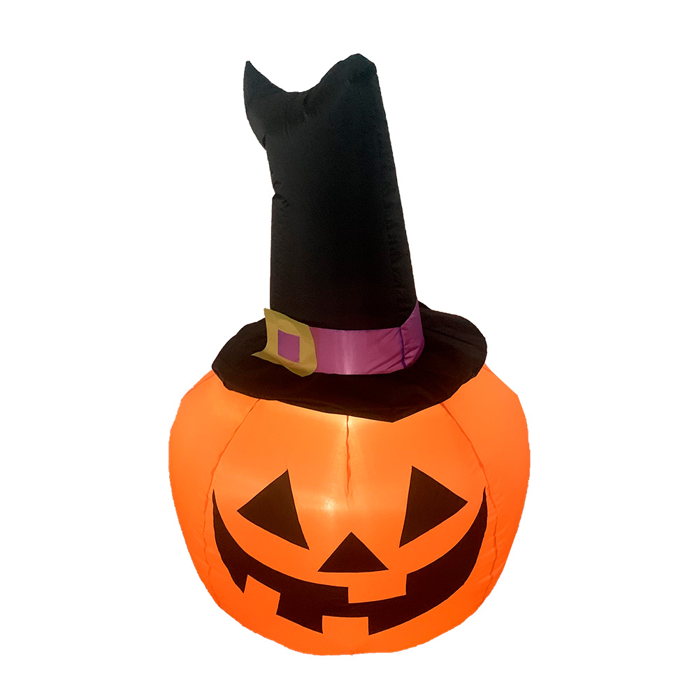Inflable halloween calabaza de espanto pumpkin con led - 1.2m
